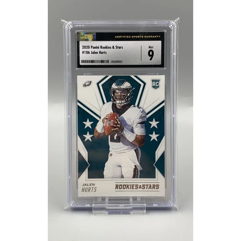 2020 Panini Rookies & Stars Jalen Hurts RC #106 Philadelphia Eagles CSG 9 fly